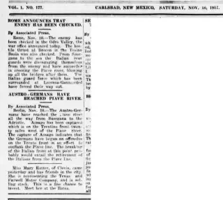 other Newspaper clipping from Nov 10, 1917 5665996