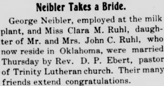 Marriage Newspaper clipping from Oct 5, 1911 5669098