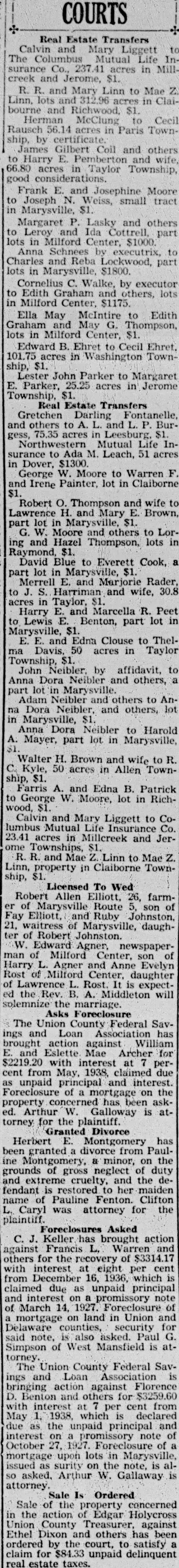 General news Newspaper clipping from Apr 28, 1938 5669305