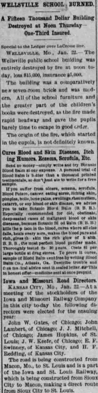 General news Newspaper clipping from Jan 29, 1903 5670729