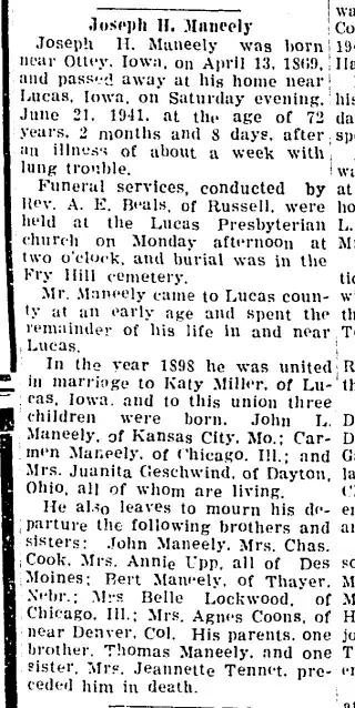 other Newspaper clipping from Jun 26, 1941 5671622