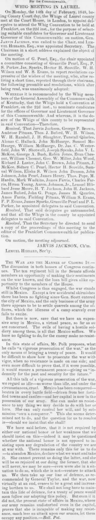 other Newspaper clipping from Feb 22, 1848 5671951