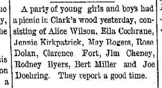 General news Newspaper clipping from May 1, 1889 5672172
