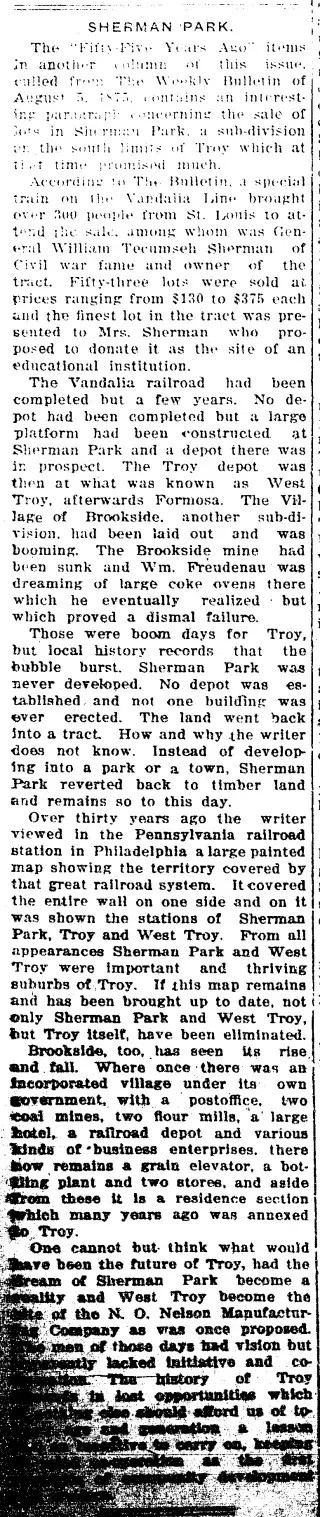 other Newspaper clipping from Aug 8, 1930 5673310