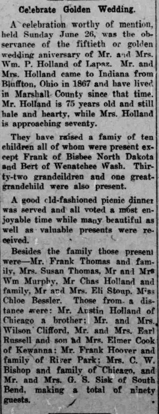 Marriage Newspaper clipping from Jun 29, 1911 5673943