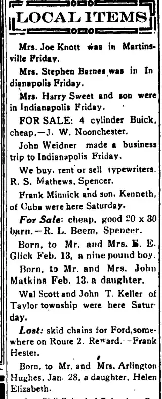 Birth Newspaper clipping from Feb 15, 1922 5673961