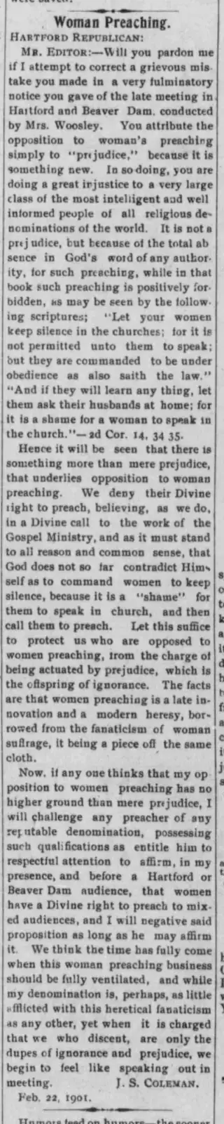 other Newspaper clipping from Mar 1, 1901 5675089