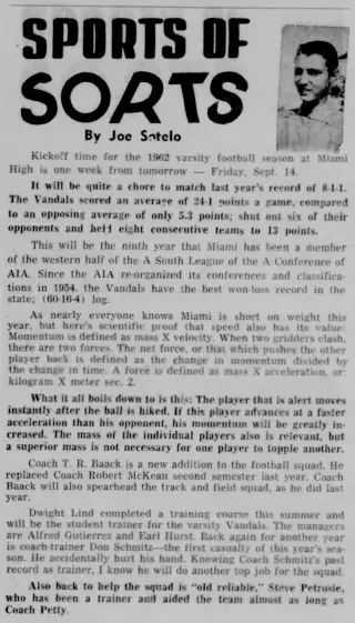 other Newspaper clipping from Sep 6, 1962 5675221