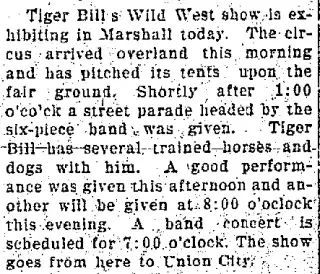 Entertainment Newspaper clipping from May 4, 1910 5677064