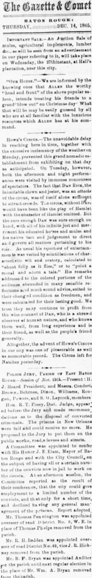 other Newspaper clipping from Dec 14, 1865 5677065