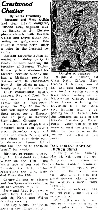 other Newspaper clipping from May 8, 1958 5677099