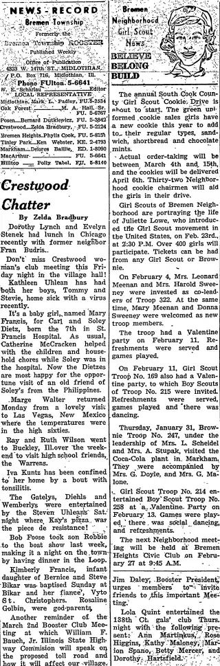 other Newspaper clipping from Feb 21, 1957 5677105