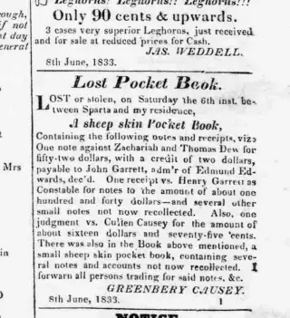 other Newspaper clipping from Oct 11, 1833 5677118