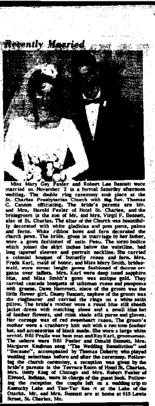 Marriage Newspaper clipping from Dec 12, 1963 5678002