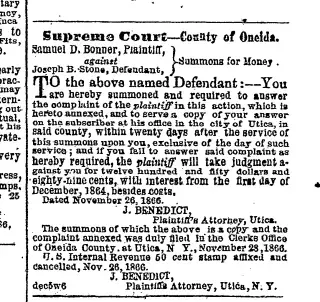 other Newspaper clipping from Dec 12, 1866 5678088