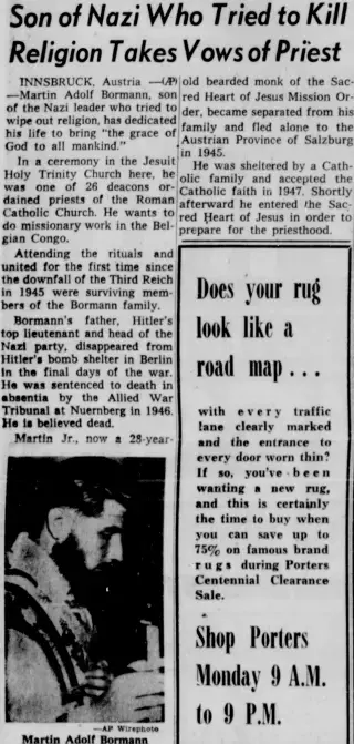 Religion Newspaper clipping from Jul 27, 1958 5678128