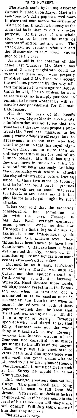 Crime Newspaper clipping from Dec 26, 1902 5678305