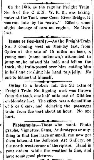other Newspaper clipping from Feb 18, 1869 5678778