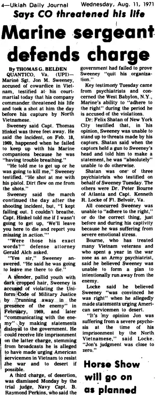 other Newspaper clipping from Aug 11, 1971 5678867