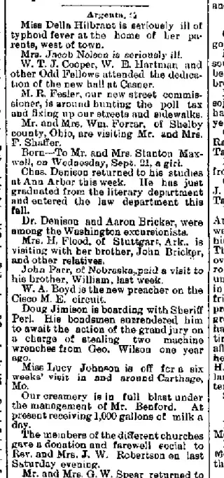 other Newspaper clipping from Oct 1, 1892 5679953