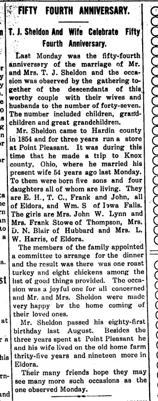 Marriage Newspaper clipping from Nov 5, 1909 5680870