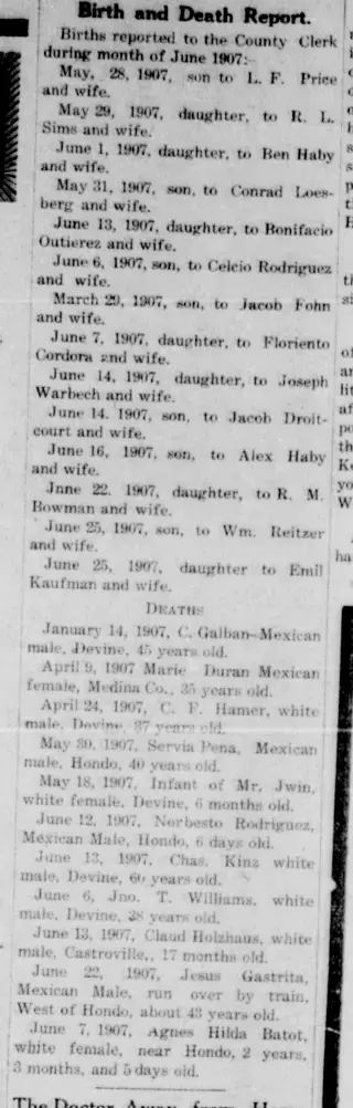 other Newspaper clipping from Jul 13, 1907 5681343