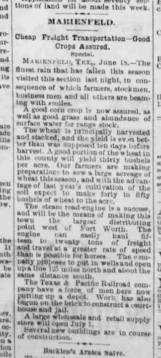 other Newspaper clipping from Jun 19, 1885 5681356