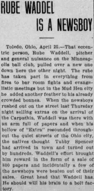 other Newspaper clipping from Apr 26, 1912 5681923