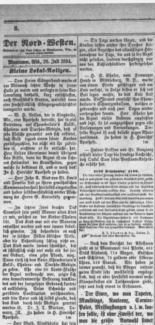 other Newspaper clipping from Jul 26, 1894 5681989
