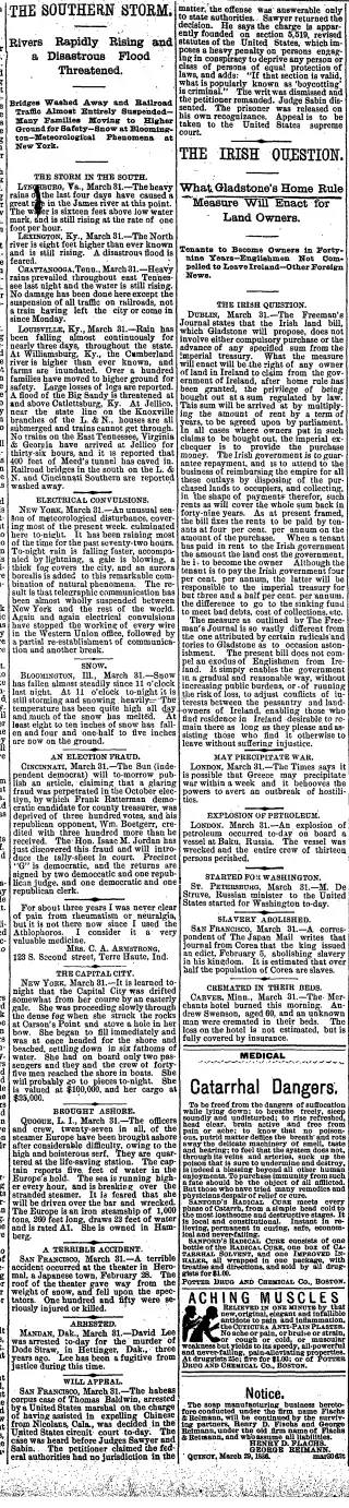 other Newspaper clipping from Apr 1, 1886 5682110