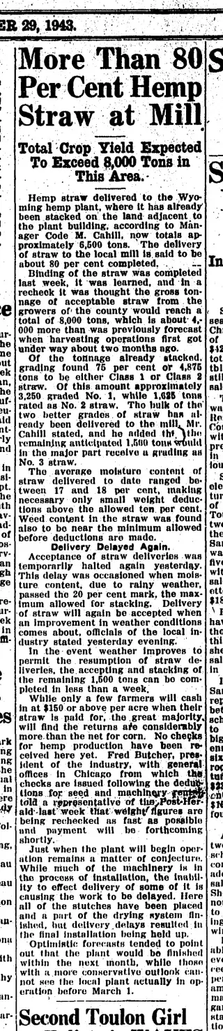 other Newspaper clipping from Dec 29, 1943 5682387