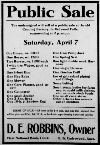 Business Newspaper clipping from Apr 4, 1917 5685173