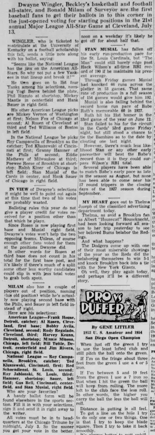 other Newspaper clipping from Jun 13, 1954 5685424