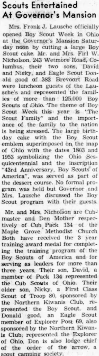 other Newspaper clipping from Feb 10, 1953 5685696