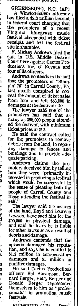 other Newspaper clipping from Sep 26, 1976 5686122