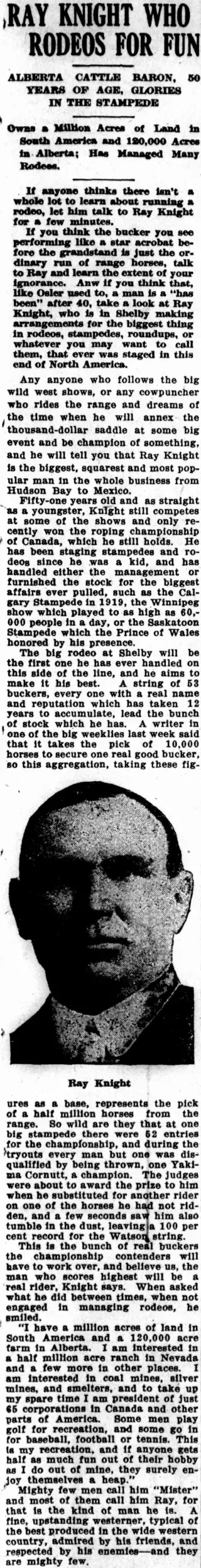 other Newspaper clipping from May 24, 1923 5686788