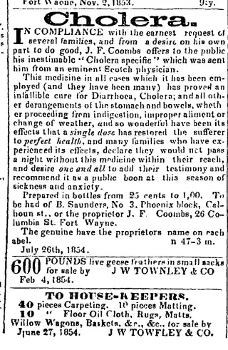 General news Newspaper clipping from Nov 23, 1854 5686812