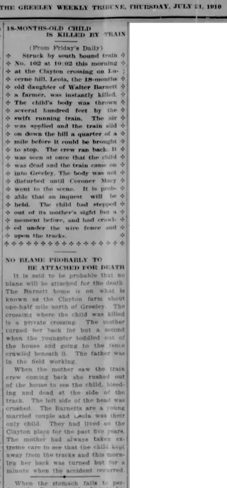 General news Newspaper clipping from Jul 21, 1910 5686840
