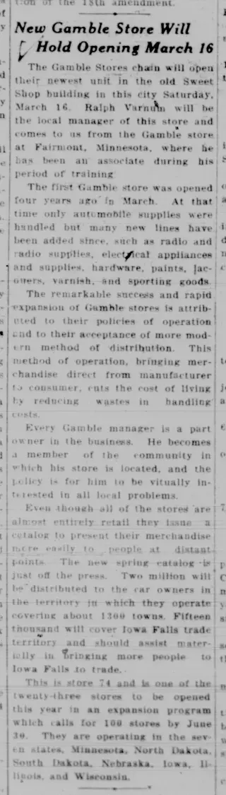 other Newspaper clipping from Mar 14, 1929 5687130