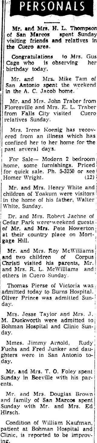other Newspaper clipping from Mar 10, 1958 5690670