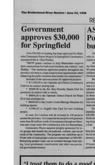 other Newspaper clipping from Jun 23, 1998 5690885