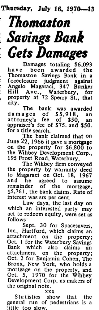 other Newspaper clipping from Jul 16, 1970 5691053