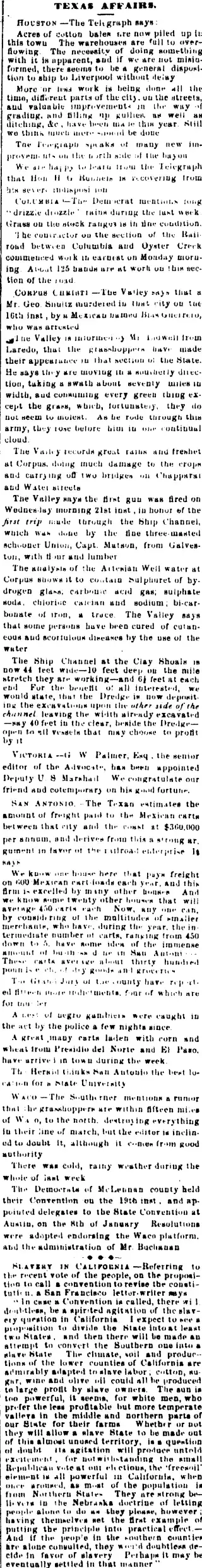other Newspaper clipping from Oct 29, 1857 5691276
