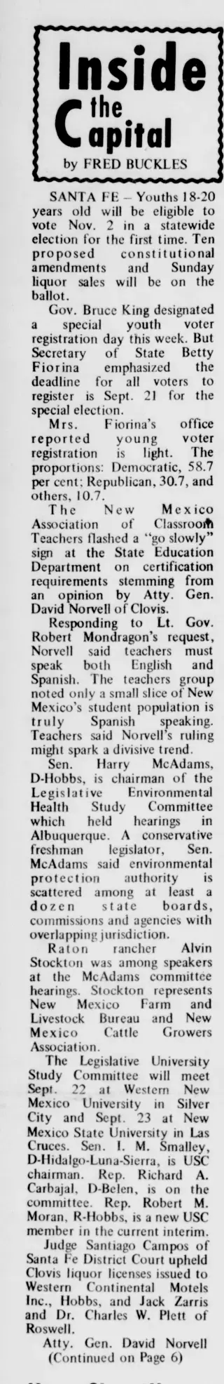 other Newspaper clipping from Sep 16, 1971 5692189