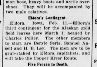 other Newspaper clipping from Feb 11, 1898 5692458