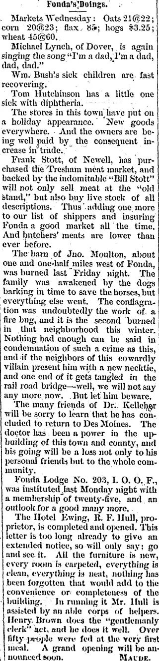 other Newspaper clipping from Dec 17, 1885 5692507