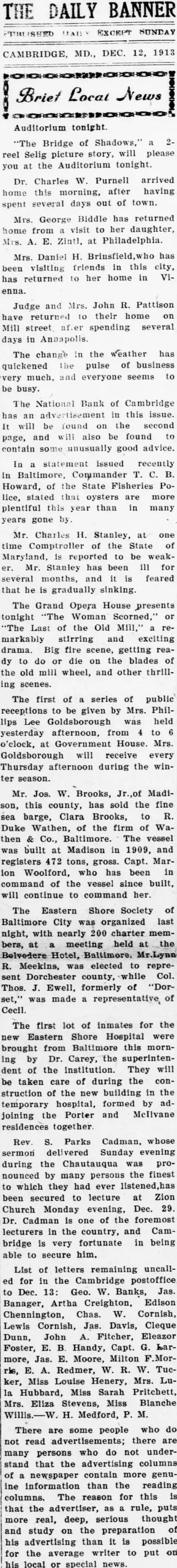 other Newspaper clipping from Dec 12, 1913 5693384