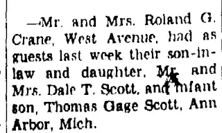 General news Newspaper clipping from Apr 3, 1958 5693722