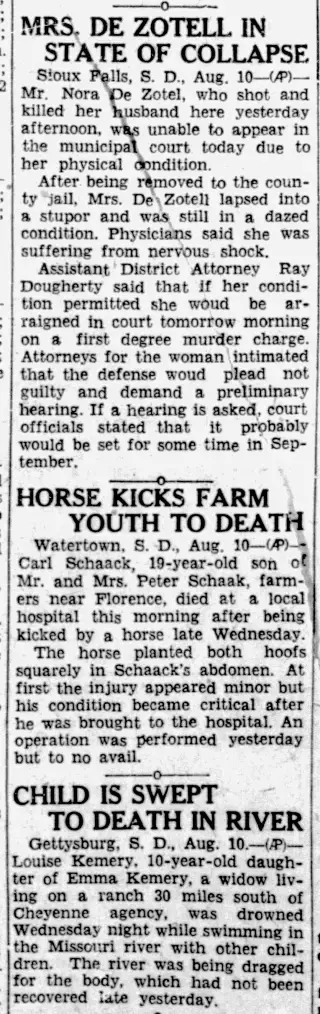 other Newspaper clipping from Aug 10, 1928 5694669