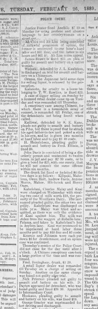 other Newspaper clipping from Feb 26, 1889 5695001